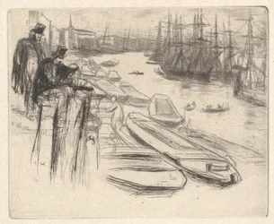 La piccola piscina, dal Thames Set (Una serie di sedici incisioni di scene sul Tamigi e altri soggetti)