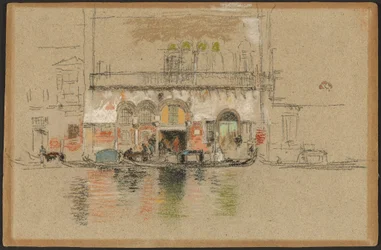 Il palazzo; bianco e rosa