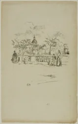 Il Pantheon, dalla terrazza dei Giardini di Lussemburgo