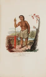 MEN-DOW-MIN o il Mais; un nano Chippewa, da Il portafoglio degli aborigeni