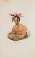 MISH-SHA-QUAT o il cielo limpido; un capo Chippeway, da Il portafoglio aborigeno