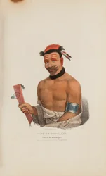 WADT-HE-DOO-KAANA; Capo dei Winnebago, da Il portafoglio degli aborigeni