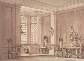 Sala in una dimora gotica