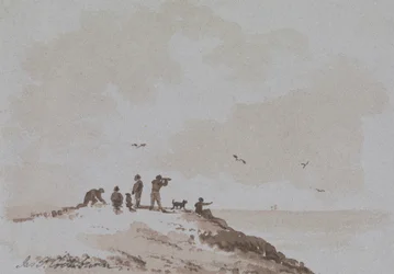 Osservatori su una collina che domina il mare