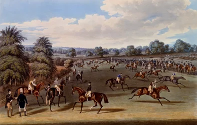 Prepararsi a partire, stampa realizzata da Charles Hunt, 1836