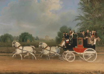 La Carrozza Londra-Faringdon che Passa per Buckland House, Berkshire