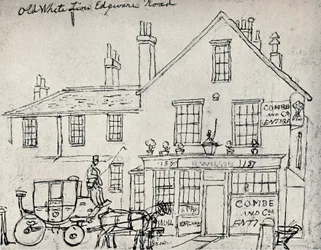 Il vecchio Leone Bianco, Edgware Road, c1821