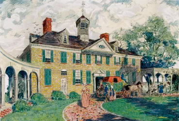 Mount Vernon, vicino ad Alexandria, Virginia, USA, XVIII secolo c1921