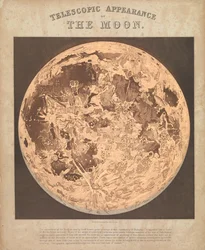 Aspetto telescopico della luna