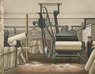 Telaio a Braccio, Progresso del Cotone No. 3, pub. 1840