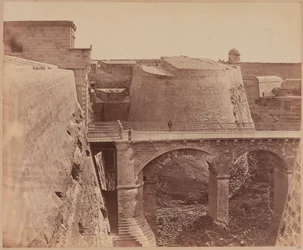 Ponte alla Porta Reale, Malta, circa 1856