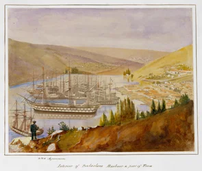 Interno del porto di Balaclava e parte della città