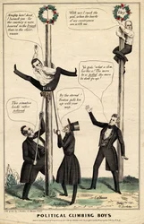 Ragazzi arrampicatori politici, pubblicato da J Baillie, H Bucholzer, New York, 1844