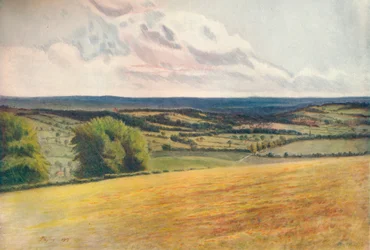 Vista dal cimitero della chiesa, Tatsfield, 1912, 1914