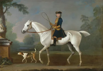 Sir Roger Burgoyne a cavallo del "Tasso