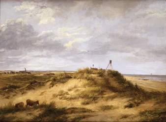 Scena costiera vicino a Winterton, 1830 circa (olio su tavola)