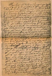 Lettera della regina Elisabetta I 1533-1603 al re Giacomo VI 1566-1625, 1898