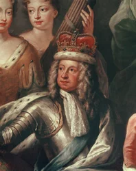 Dettaglio di Giorgio I dalla Sala Dipinta, Greenwich