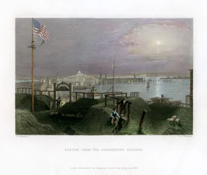 Boston vista dalle Dorchester Heights, USA, 1838
