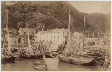 Barche da pesca nel porto di Clovelly