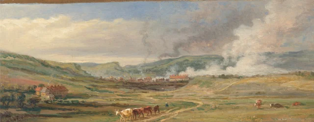 Paesaggio vicino a Swansea, Galles meridionale