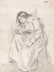 Studio di donna seduta