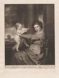 Ritratto di Caroline Spencer con sua figlia Caroline
