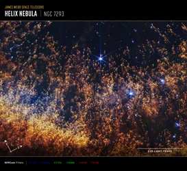 Nebulosa Helix (immagine NIRCam Compass)