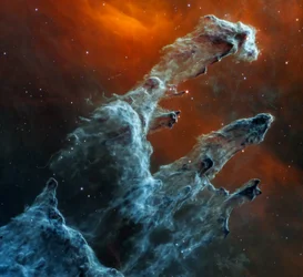 I Pilastri della Creazione (Immagine Webb MIRI)