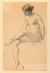 Nudo Femminile Seduto