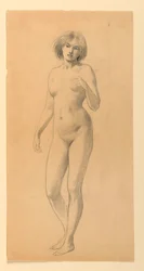 Nudo Femminile in Piedi