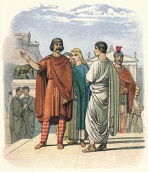 Carataco a Roma. A.D. 52, 1864