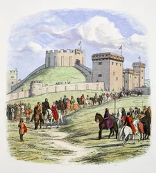 Matilda è autorizzata a ritirarsi da Arundel, Sussex, 1139, 1864
