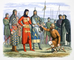 La testa di Piers Gaveston mostrata al conte di Lancaster