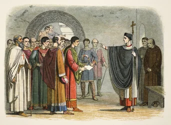 Tommaso Becket proibisce al conte di Leicester di emettere sentenza su di lui