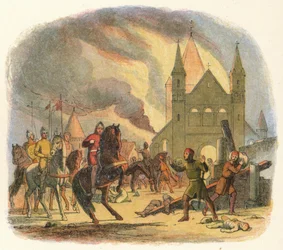 William riceve una ferita mortale a Mantes, 1087