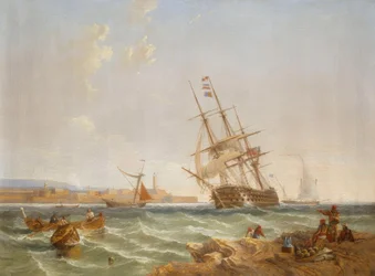 Il grande porto di Malta da Corlandine Point