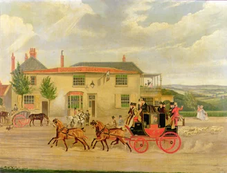 Veduta sulla strada di Highgate