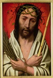 Cristo coronato di spine (olio su quercia)