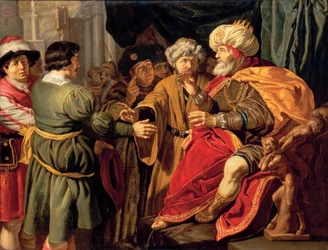 Giuseppe interpreta i sogni del Faraone