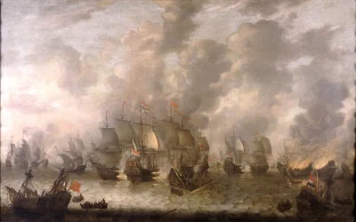 La Battaglia di Scheveningen, 31 luglio 1653, c.1654
