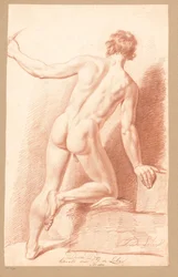 Nudo maschile in piedi, visto di schiena (3° premio 1811)