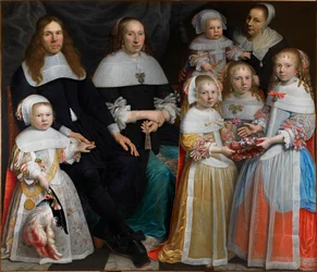 Meyndert Sonck con moglie e figli