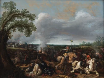 Re Gustavo II Adolfo di Svezia alla battaglia di Lützen, 16 novembre 1632
