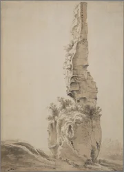 Rovine in un paesaggio