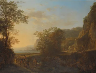 Paesaggio italiano con vista sul porto