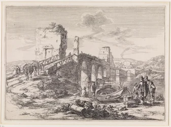 Paesaggio con ponte, il Ponte Molle