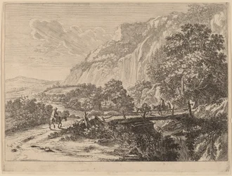 Il ponte di legno a Sulmona, vicino a Tivoli