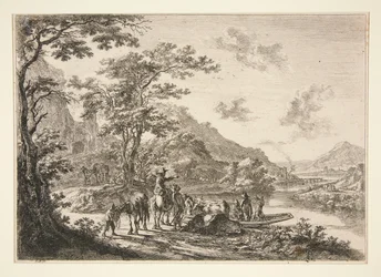 Veduta del Tevere, nella Campagna