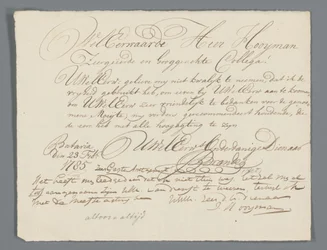 Lettera di Jan Brandes al pastore Hooyman